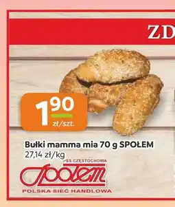 Społem Częstochowa Bułka mamma mia Społem oferta