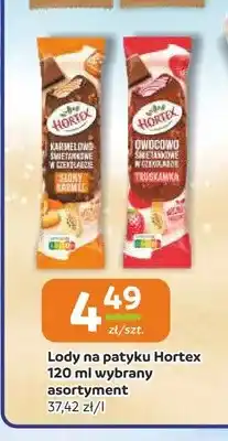 Społem Częstochowa Lody na patyku Hortex truskawka oferta
