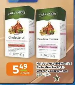 Społem Częstochowa Herbata ekspresowa Big Active Zioła Mnicha Cholesterol oferta