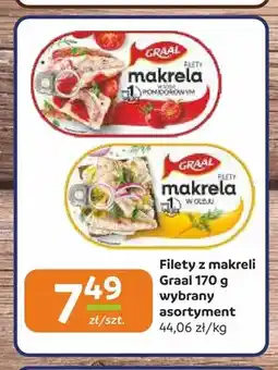 Społem Częstochowa Filety z makreli w sosie pomidorowym Graal oferta