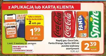 Społem Częstochowa Napój gazowany Coca-Cola oferta