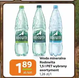 Społem Częstochowa Woda mineralna Rodowita oferta