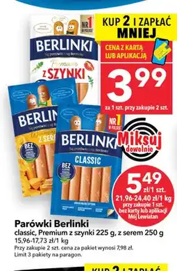 Lewiatan Parówki Berlinki classic oferta