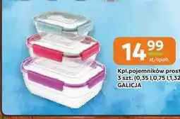 Społem Częstochowa Komplet pojemników prostokątnych Galicja 3-pak oferta