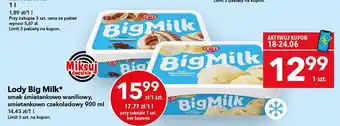 Lody Big Milk smak śmietankowo waniliowy