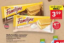Lewiatan Wafle Familijne Jutrzenka klasyczne o smaku śmietankowym oferta
