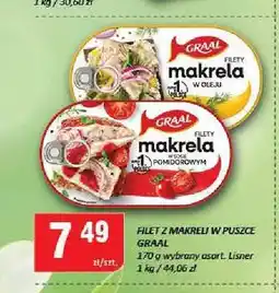 Chorten Filety z makreli w oleju Graal oferta