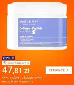 Allegro Maseczki w płachcie kolagenowe MÁRY & MAY Collagen Peptide Vital Mask oferta