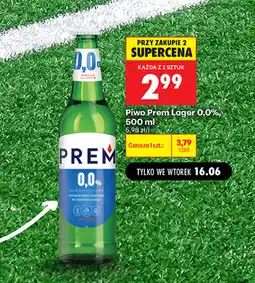 Biedronka Piwo Prem Lager 0,0% oferta