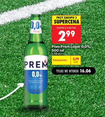 Biedronka Piwo Prem Lager 0,0% oferta