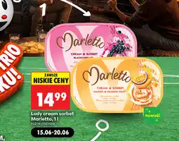 Biedronka Lody cream sorbet Marletto oferta