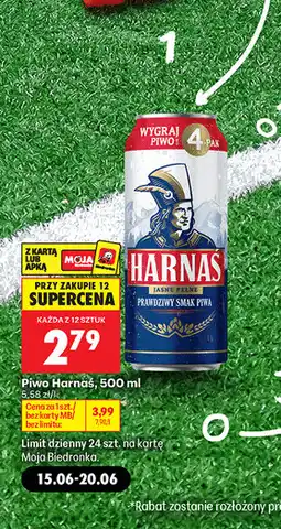 Biedronka Piwo Harnaś oferta
