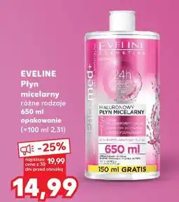 Kaufland Eveline Płyn micelarny różne rodzaje oferta