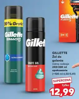 Kaufland Gillette Żel do golenia oferta