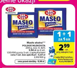 Carrefour Masło ekstra Polskie Mlekovita oferta