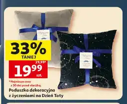 Auchan Poduszka dekoracyjna z życzeniami na Dzień Taty oferta