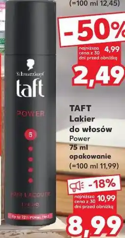 Kaufland Taft Lakier do włosów Power oferta