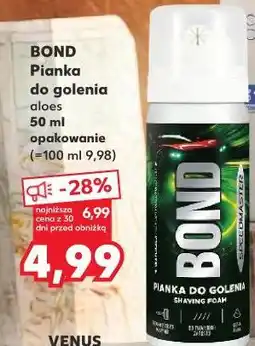 Kaufland Bond Pianka do golenia aloes oferta