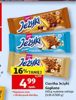 Auchan Ciastka Jeżyki Classic Goplana oferta