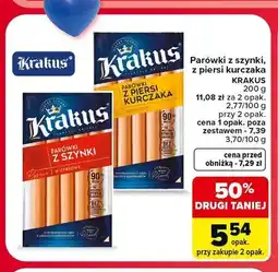 Carrefour Parówki z piersi kurczaka Krakus oferta