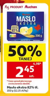 Auchan Masło ekstra 82% tł. Auchan oferta