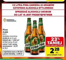 Carrefour Piwo Żubr oferta