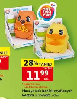 Auchan Maszyna do baniek mydlanych kaczka One Two Fun oferta