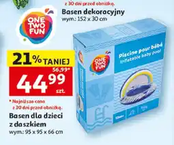 Auchan Basen dla dzieci z daszkiem One Two Fun oferta