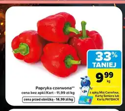 Carrefour Papryka czerwona oferta