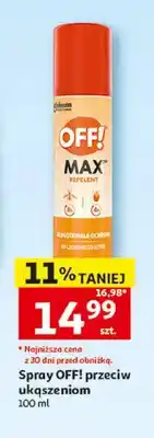 Auchan Spray OFF! Max przeciw ukąszeniom oferta
