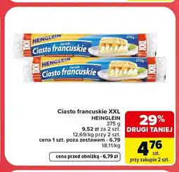 Carrefour Ciasto francuskie XXL Henglein oferta