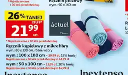 Auchan Ręcznik kąpielowy z mikrofibry Actuel 80x130 cm oferta