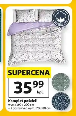 Auchan Komplet pościeli 160x200 cm + 2 poszewki 70x80 cm oferta