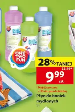 Auchan Płyn do baniek mydlanych One Two Fun oferta