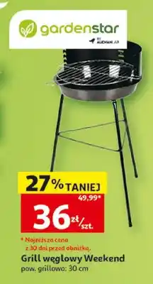Auchan Grill węglowy Weekend Gardenstar oferta