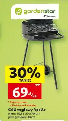 Auchan Grill węglowy Apollo Gardenstar oferta