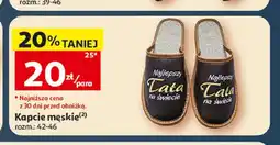 Auchan Kapcie męskie oferta
