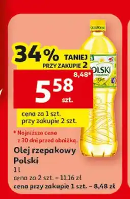 Auchan Olej rzepakowy Polski oferta