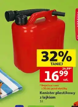 Auchan Kanister plastikowy z lejkiem oferta