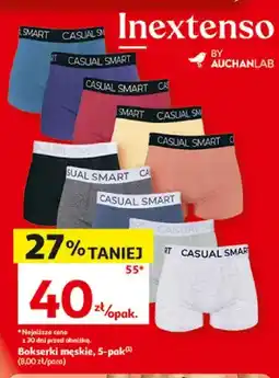 Auchan Bokserki męskie Inextenso 5-pak oferta