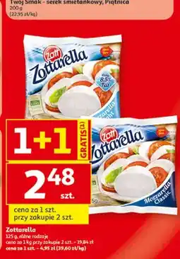 Auchan Ser mozzarella Zottarella Zott oferta