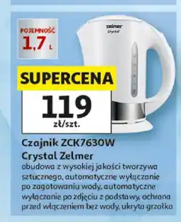 Auchan Czajnik elektryczny Zelmer ZCK7630W Crystal oferta