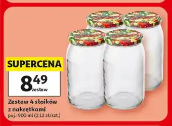 Zestaw słoików z nakrętkami 4-pak