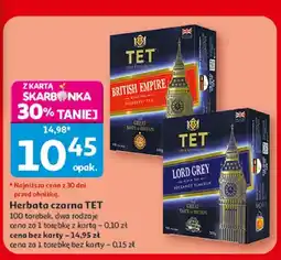 Auchan Herbata czarna TET British Empire oferta