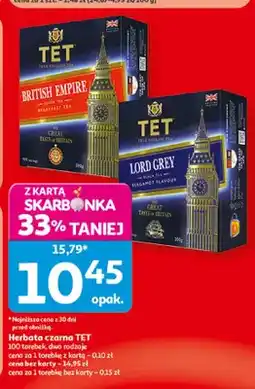 Auchan Herbata czarna TET Lord Grey oferta