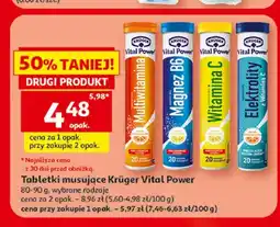 Auchan Tabletki musujące Krüger Vital Power Multiwitamina oferta