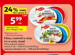 Auchan Filety z makreli w oleju Graal oferta