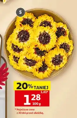 Auchan Ciastka Słoneczka kruche z marmoladą oferta