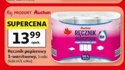 Auchan Ręcznik papierowy 3-warstwowy Auchan oferta