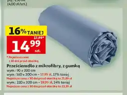 Auchan Prześcieradło z mikrofibry z gumką Actuel 90x200 cm oferta